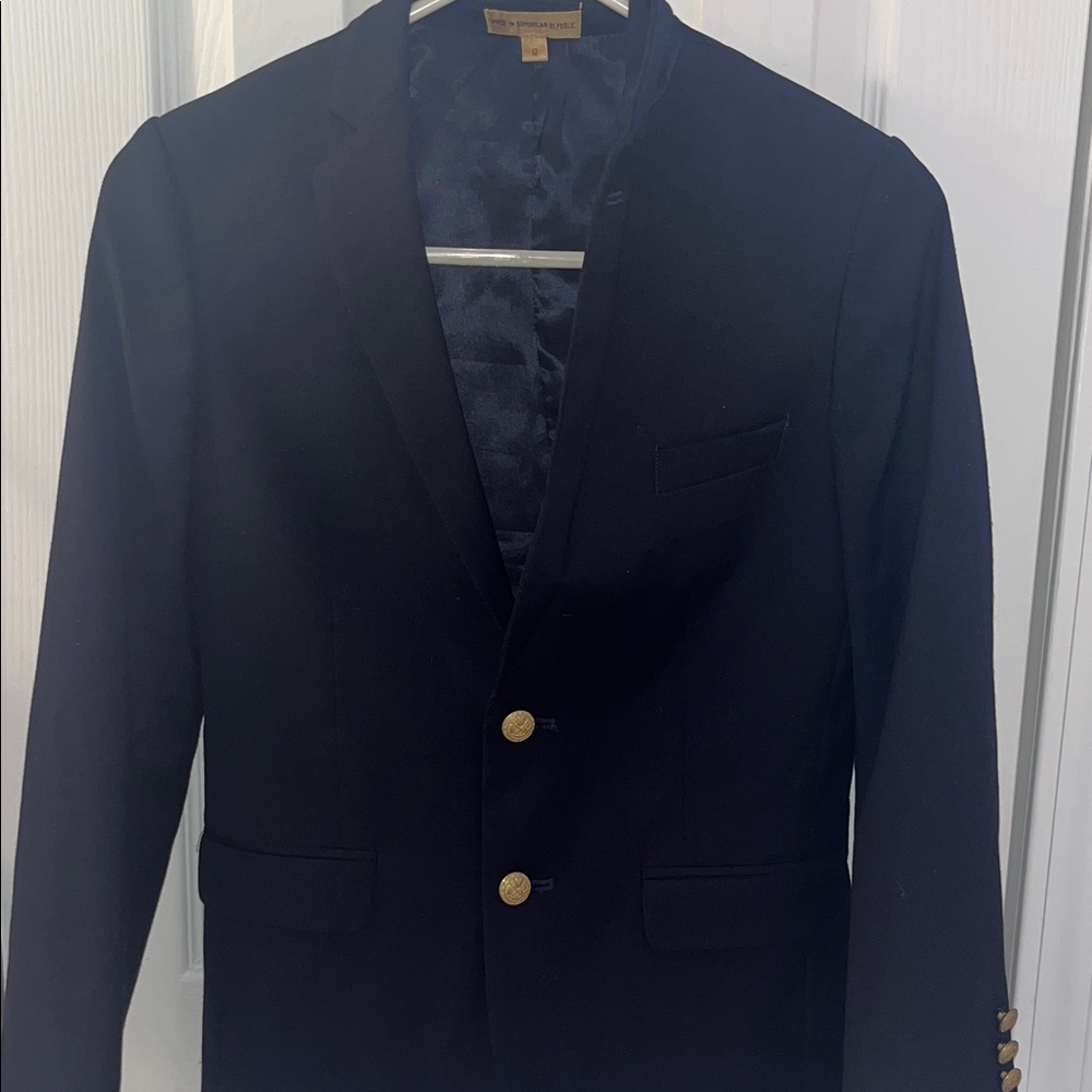 Boys Dark Blue Blazer with Gold Buttons